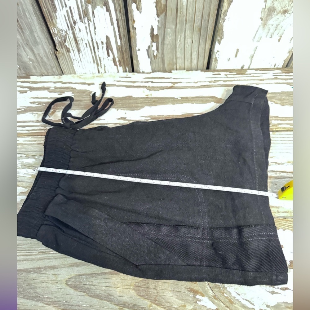 Umgee Linen Cotton Blend Shorts Black size medium - Picture 10 of 10